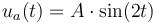 u_a(t) = A\cdot \sin(2t)